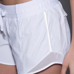 Hotty got white lululemon shorts